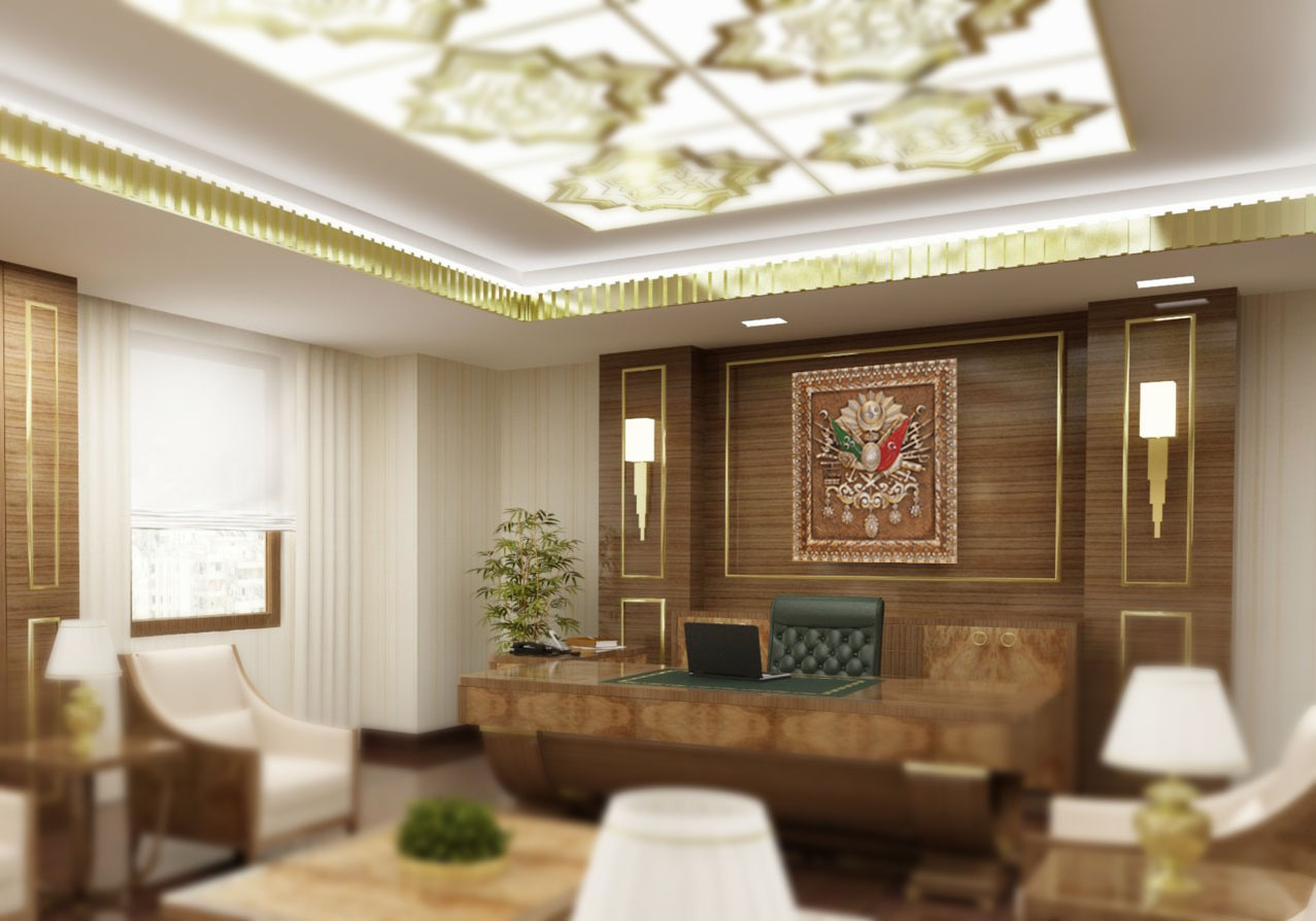 Ofis, büro ve evleriniz için özel tasarım  Osmanlı Devlet Arması makam panoları